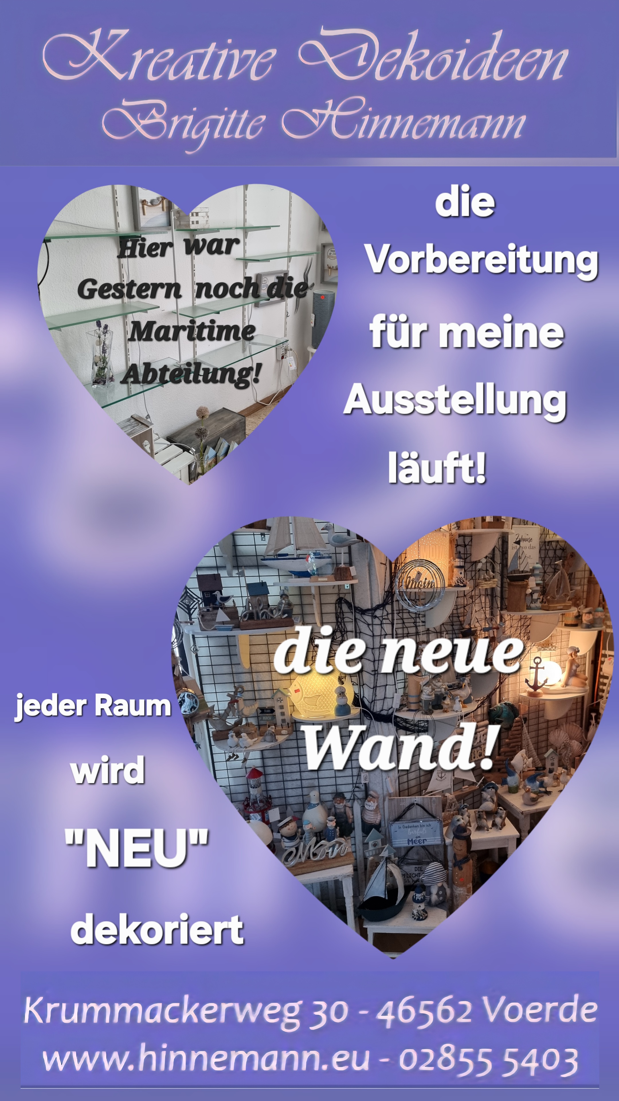 Am 15.-18.26 und 22.10.-25.10.26 findet meine Ausstellung statt! Kommt vorbei,ich gebe Kaffee und Kuchen aus.